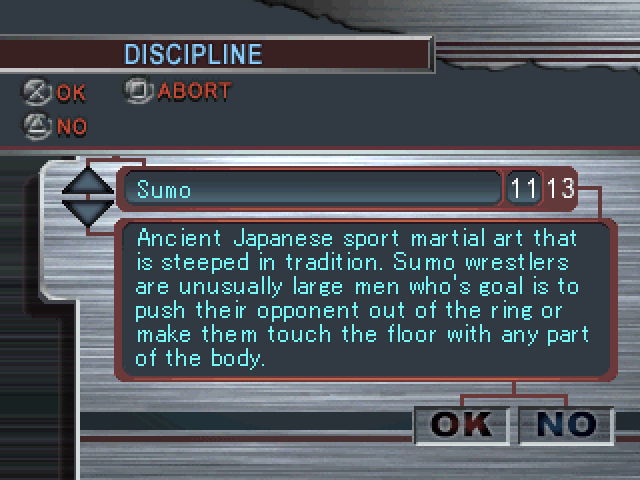 Ultimate Fighting Championship screenshot 4 for Playstation